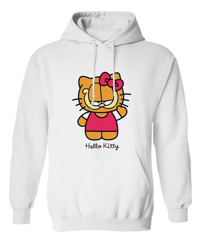 Sudadera Con Gorro Hello Kitty Garfield Lgtb