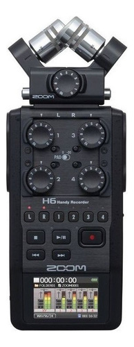 Zoom H6/blk H6 Grabador Portatil De 6 Canales Profesional Color Negro