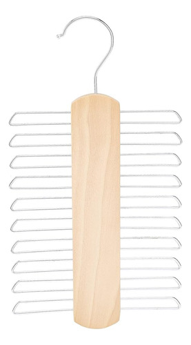 Amazonbasics Percha De Madera Para Corbata Y Cinturón, 2 Uni