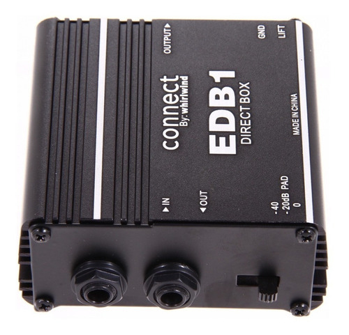 Imagen 4 de 5 de Caja Directa Pasiva Whirlwind Edb1 Con Pad Atenuador
