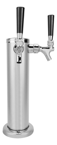 Grifo Cilíndrico Draft Beer Tower De Acero Inoxidable Con 2