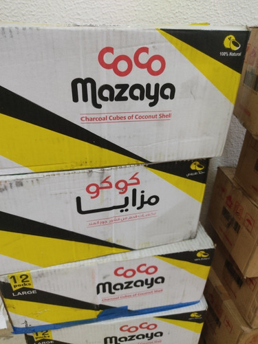 Imagen 3 de 4 de Carbón Cocomazaya 96pza Hookah Narguile Arguile Original