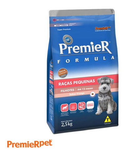 Ração Premier Para Cães De Raças Pequenas Filhotes - 2,5kg