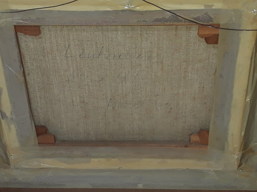 2237- Manoel Costa Ost 63x71cm Com Moldura - Lenhadores. (Usado)
