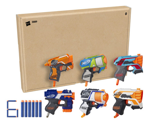 Nerf Microshots 6-blaster Bundle - 6 Mini Dart-firing Elite