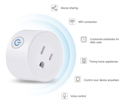 Imagen 3 de 7 de Enchufe Inteligente Zigbee Alexa Google Home Compatible