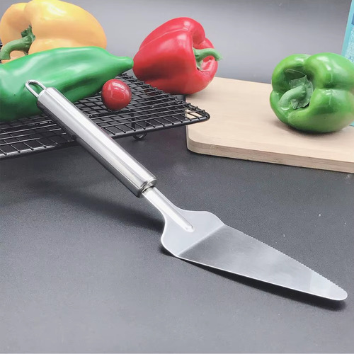 Espátula Pá Prata Aço Inox Para Servir Bolo 26cm Prateado