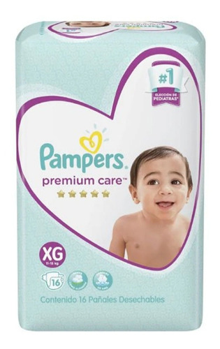 Pampers Premium Care Pañal Xg 16 Unidades