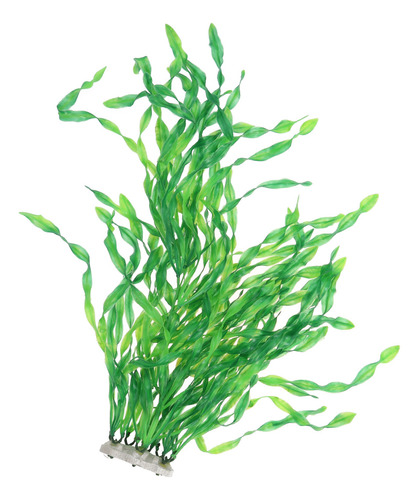 Adorno Artificial Para Pecera Acuática, Con Plantas Acuática