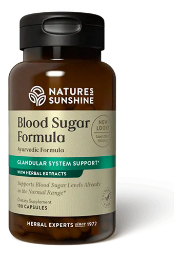 Nature's Sunshine Blood Sugar Formula 100 Cápsulas Sin sabor 100g