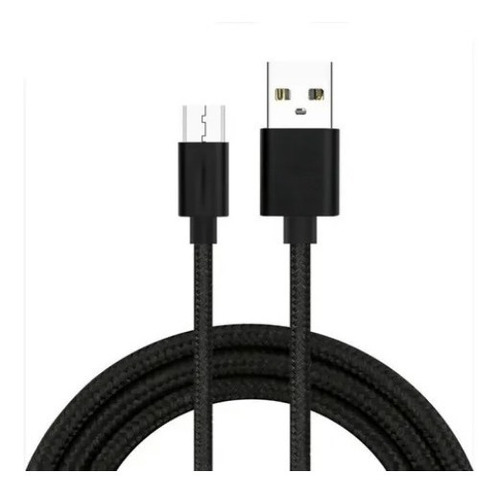 Cable 3 Metros Micro Usb Enmallado Android V8 Carga Datos