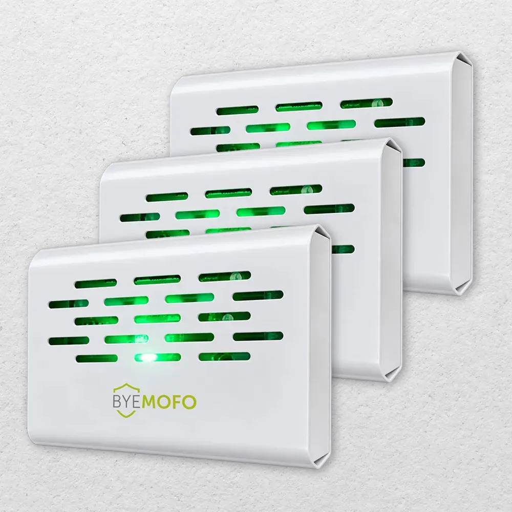 3 Aparelho Elétrico Anti Mofo Fungo Ácaros ByeMofo Legon Cor Branca