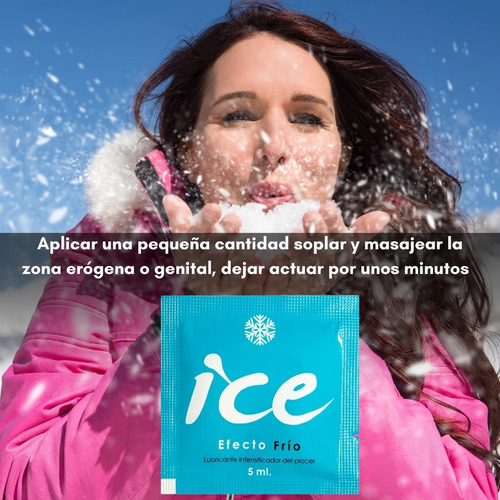 Lubricante Sachet Intimo Efecto Frio 5ml Marca Stella Nera Con Discreto