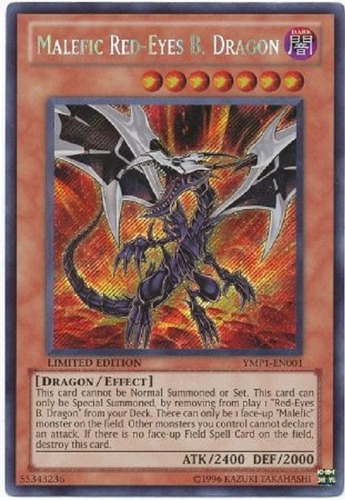 Malicioso Dragón Negro De Ojos Rojos Secret Raro Yugioh