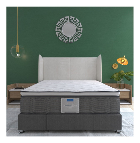 Colchón Matrimonial Restonic Foam Ortopédico + Base Cama