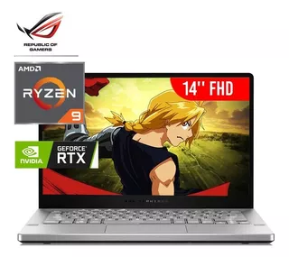 Notebook Asus Rog Zephyrus G14/14/ryzen9/16gb/1tbssd/rtx3060