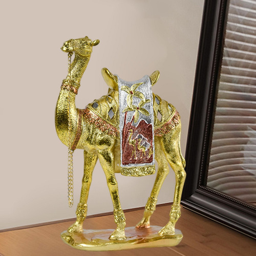 Luxury Camel Statue Home Decor Resin Sculpture 16cmx7cmx25cm