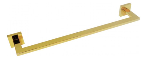 Porta Toalha Toalheiro Dourado Italy 60cm Eterna Inox Gold