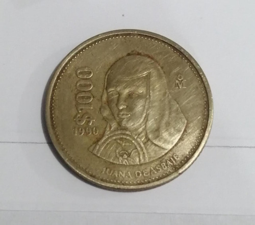 Moneda De Colección De $1000 Mil Pesos Sor Juana De Asbaje