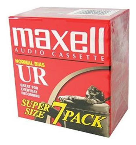 Maxell Ur-90 Blanco De La Cinta De Casete De Audio - 7 Pack 