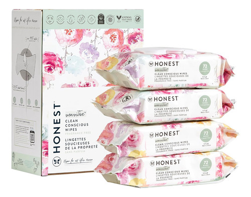 The Honest Company Toallitas Para Bebé 288 Unidades Rosa