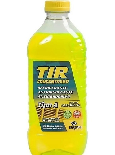 Refrigerante Tir Bardahl Fluor Radiador 1 L X 12u - Formula1