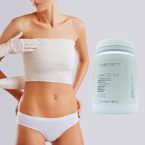 Crioslim 1kg Solucion Reductivo Vendas Frias Cabina Spa Tipo de envase Pote