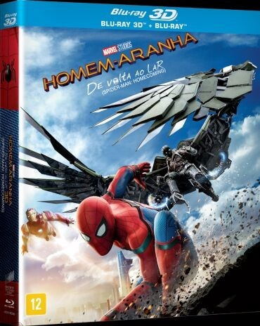 Blu-ray 3d Homem Aranha - De Volta Ao Lar - Com Luva - Orig