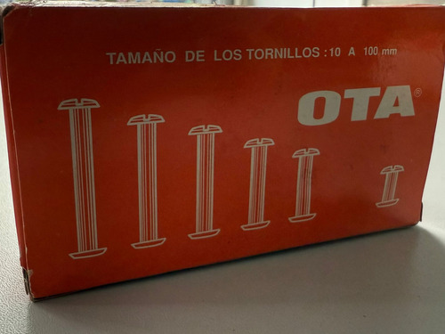 Tornillos Extensibles Metal 15mm X 100 Unidades Ota Metal