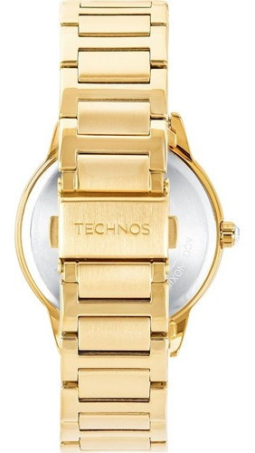 Relógio Technos Feminino Crystal Dourado 6p73af/1x