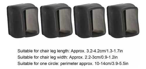 Protector De Suelo For Patas De Silla Rectangular 20 Piezas