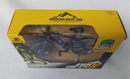 Bicicleta De Montaña Modelo Escala 1:8 Die-cast Nueva Azul