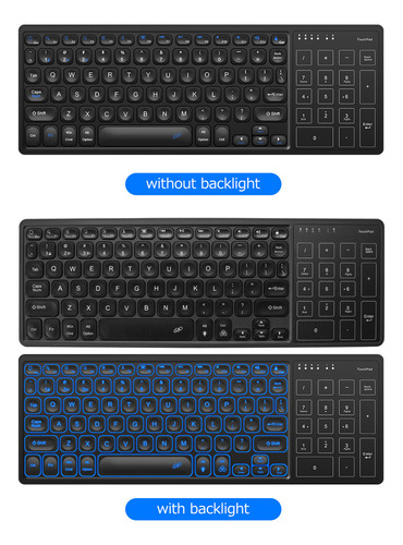 Teclado Inalámbrico De Modo Dual Conexión Inalámbrica De 2,4