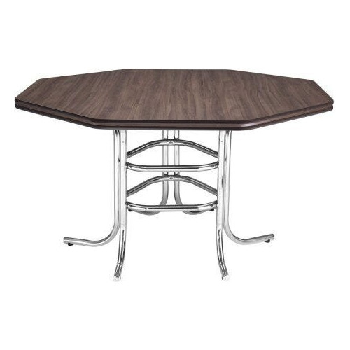 Mesa De Jantar Tubular Octogonal Compacta Móveis Wt