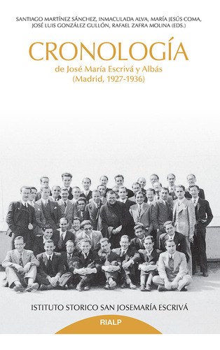 CronologÃÂa de Jose MarÃÂa EscrivÃÂ¡ y AlbÃÂ¡s, de Martínez Sánchez, Santiago. Editorial Ediciones Rialp, S.A., tapa blanda en español