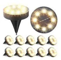 Comprar Luces Solares En El Suelo Impermeables 8 Led Para Exteriores