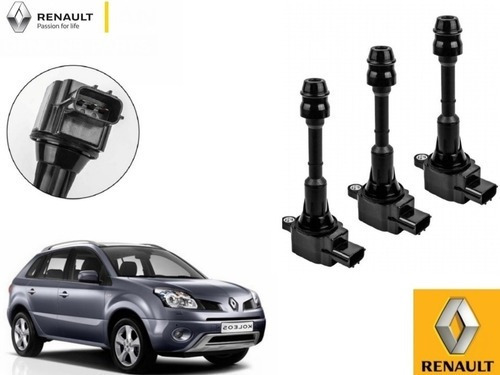 3x Bobinas De Encendido Renault Koleos 2007 A 2011 Original