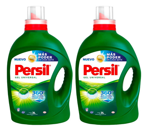 2 Pack Persil Detergente Liquido Ropa 3 Lt