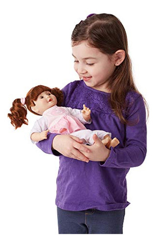 Boneca Melissa E Doug Brianna 30 Cm Com Roupa E Chupeta