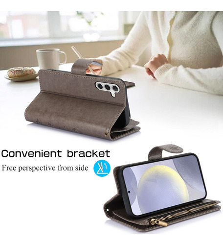 Funda De Piel Tipo Cartera Con Tapa Para Samsung Galaxy A56 A36 A26 A16 A06
