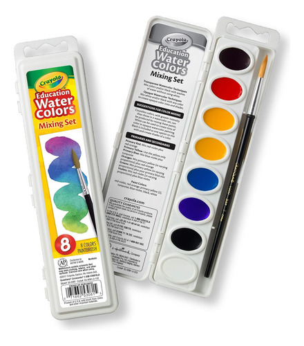 Conjunto De Mezcla De Acuarela De Crayola Con Pincel De Takl