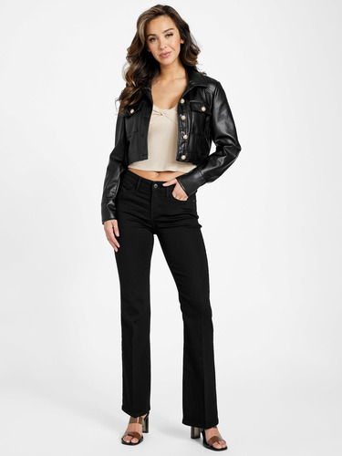 Chamarra Guess Mujer Corte Cropped 100% Original Nueva