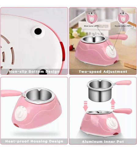 Set Chocolatera Fondue Maquina Para Derretir Chocolate Mini7