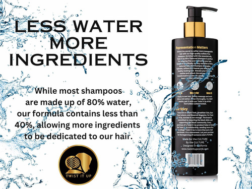 Shampoo Para Cabelos Cacheados Twist It Up Com 20 Ingredient