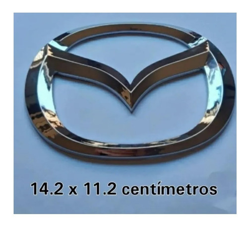 Logo Mazda 3 Frontal Nuevo 14.2 X 11.2 Centímetros 