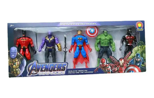 Muñecos Vengadores Avengers Superman Hulk Batman Juguete Set