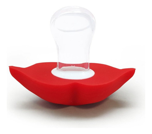 #5pcs Chupete De Silicona Divertido Bebé Labios Rojos Chupet