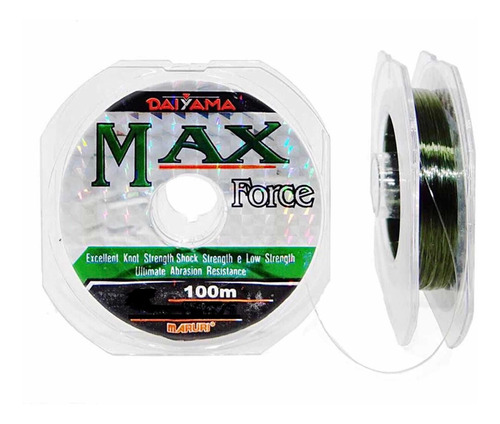 Nylon De Pesca Max Force 0,37mm X 200m. Unidos