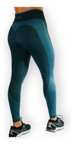 Calzas Deportivas Mujer Pink Leggings Gym Turquoise
