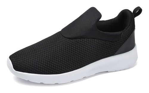 Tenis Negros Hombre Moda Casual Transpirable Tallas